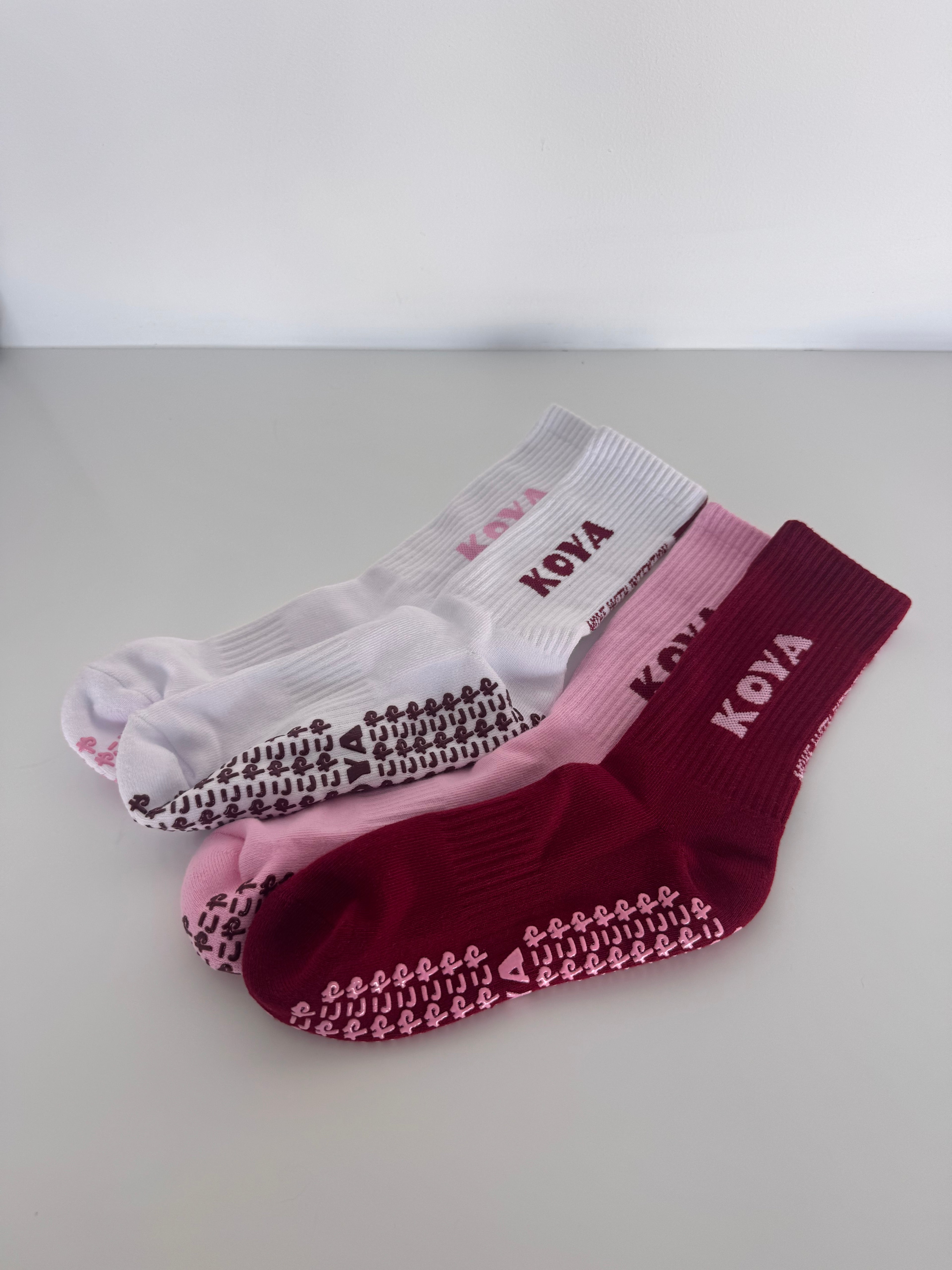 White / Burgundy Logo