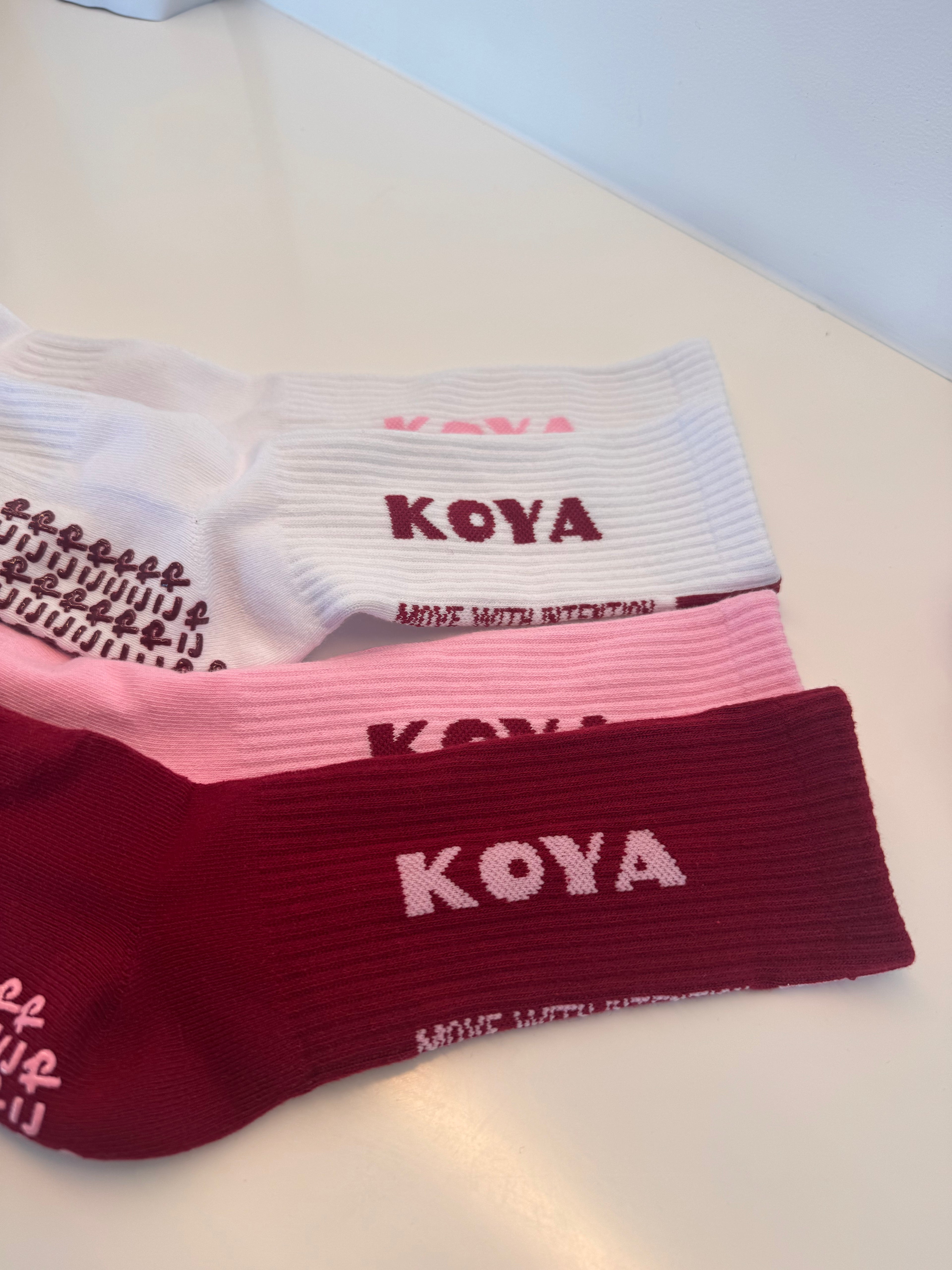 White / Burgundy Logo