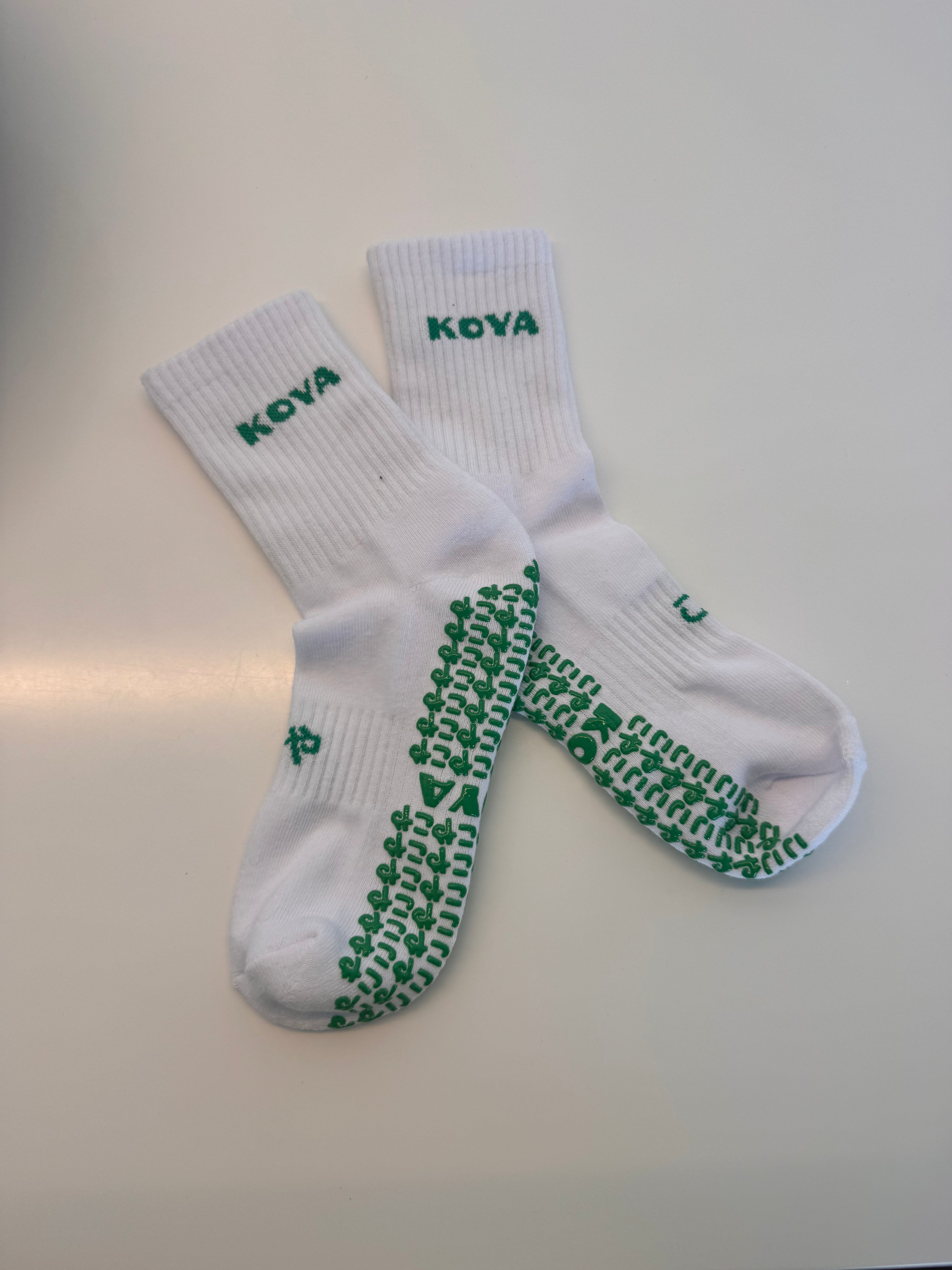 Low Cut - White / Royal Green logo