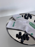 Low Cut - White / Royal Green logo