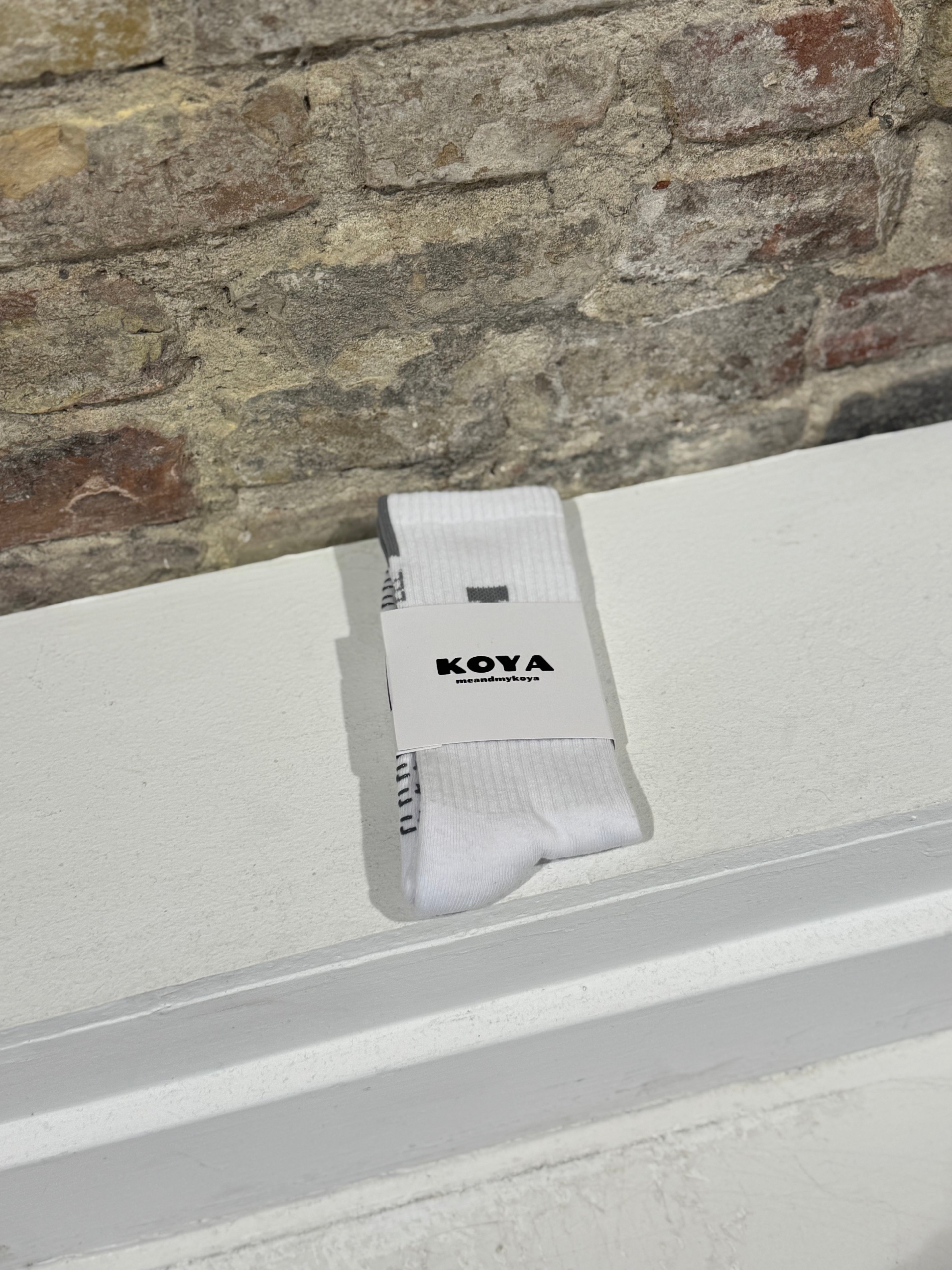 White/Grey reformer grip socks